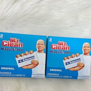 NEW Lot of 2 Mr Clean magic eraser home goods original 2pads each